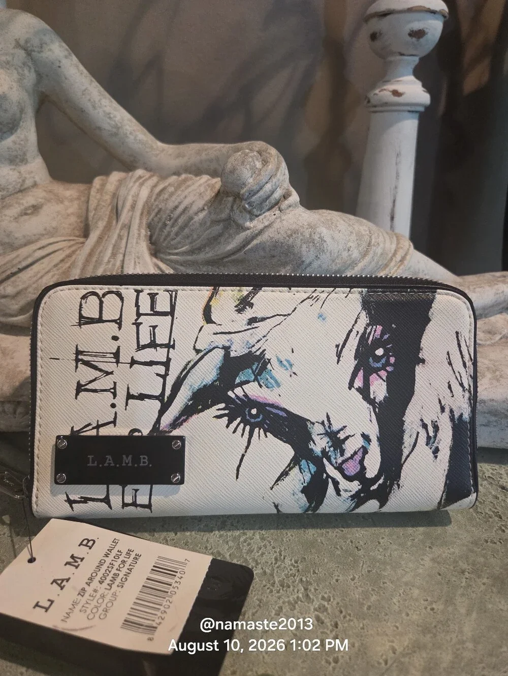 L.A.M.B. Gwen Stefani L.A.M.B for Life Signature Wallet Leather/PVC  #804